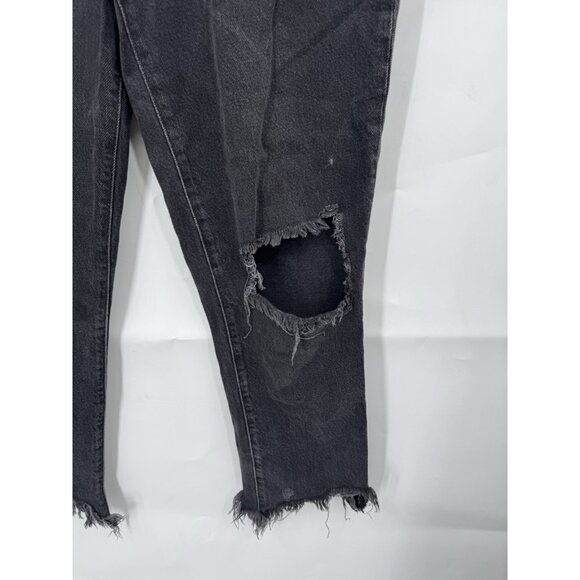 We The Free Distressed Jeans Women 29 Charcoal Great Wash Denim Skater Grunge - Picture 9 of 9